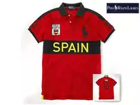 polo tee shirt 2013 short sleeve drapeau national spain